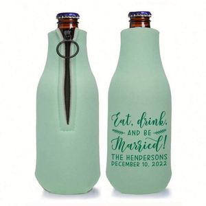 Enfriador de Botellas Plegable de Espuma con Cierre, Recuerdos Personalizados para Bodas, Aislantes de Bebidas, Porta Botellas, Recuerdos para Fiestas - Product Image 1