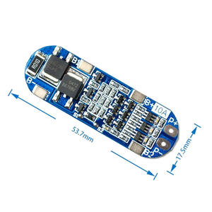 แผงป้องกันแบตเตอรี่ลิเธียมไอออน BMS 3S 18650 พร้อมระบบชาร์จและบาลานซ์  แผงวงจร PCB BMS 10A โมดูล 12.6V  แผงอีควอไลเซอร์ - Product Image 4