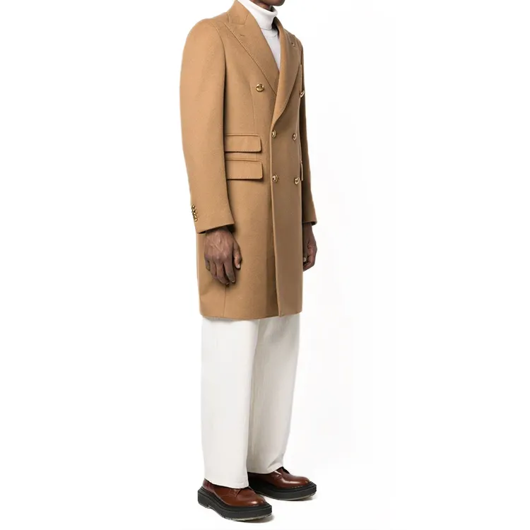 European Style New Custom men's winter coat men's coats wool formal long coat for men