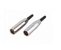 Mini XLR 3Pin Stecker Buchse XLR Audio Mikrofon anschluss für Kabel löten Gerader Adapter 3pin Xlr Buchse