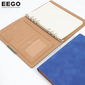 Carnet de notes A5 personnalisable en cuir PU, à feuilles mobiles, avec texture mate délicate, idéal pour l'impression de logos - Product Image 6
