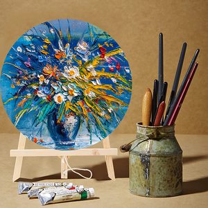 XinyiArt Art High Quality Round Shape <strong>Canvas</strong> Art <strong>Frame</strong> of 10 20 30 40 50 60 cm Wholesale Oil Painting <strong>Canvas</strong> - Product Image 6