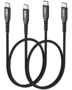 Cable de Datos Retráctil SUNGUY de Nailon Trenzado Tipo-C, 60W 3A, Carga Rápida, Conector de Aleación de Aluminio, Ecológico, Garantía de 3 Años - Product Image 2