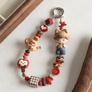 ลูกปัดอะคริลิคหลากสีลูกปัดหลวมรูปดาวแห่งรักทรงกลมอุปกรณ์เสริมโซ่โทรศัพท์มือถือจากประเทศจีน - Product Image 3