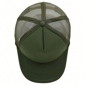 Casquette de baseball personnalisable avec logo imprimé, 5 panneaux, en mousse et maille, style camionneur avec corde, en gros et en stock - Product Image 3