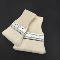 Pinceau à angle professionnel de qualité industrielle, personnalisable OEM, en bois, 1/8 po, pour polissage, nettoyage, anti-poussière, garantie 1 an