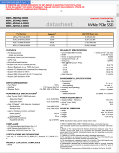 Samsung SSD PM1725b 1.6テラバイトU2エンタープライズソリッドステートディスク1.6T HHHL PCIE3.0 AICカード用オリジナル - Product Image 6