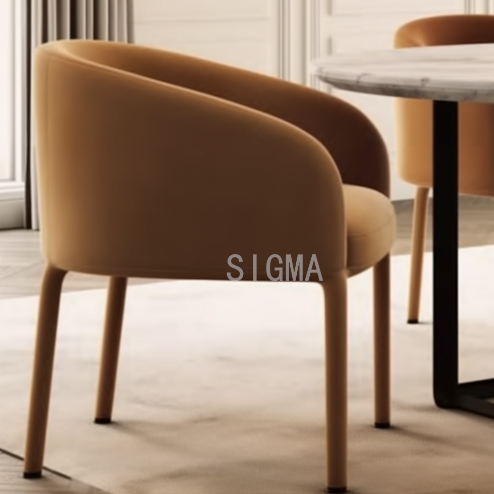 Wholesale Solid Wood Frame Antique Dining Chair Fabric Cushion Upholstered Restaurant Chair With Wooden Frame