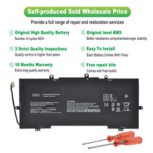 Venta al por mayor de fábrica, batería de repuesto para portátil <span class=keywords><strong>VR03XL</strong></span> para HP Envy 13 Series, batería recargable para portátil - Product Image 2