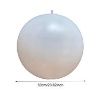 Ballons de Noël gonflables lumineux HLC ODM en PVC avec télécommande LED clignotante, ballons de plage lumineux, ballons gonflables pour fêtes