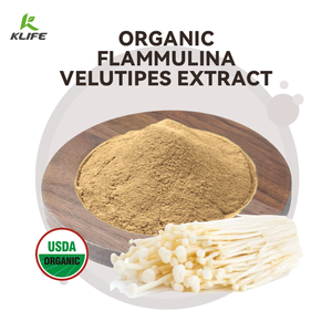 Herbal Extract Powder Wholesale Organic Polysaccharide Flammulina Velutipes Enoki Mushrooms Extract Powder