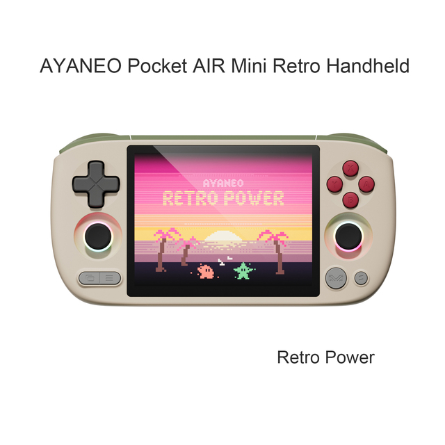 AYANEO Pocket AIR Mini Retro Handheld 4.2-inch 4:3 Screen with Hall Joysticks and Triggers MTK Helio G90T Retro Pocket Consoles