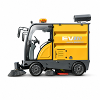 Balayeuse routière autoportée entièrement fermée Zoyon ZY-X7, télescopique 1500-2450 mm, double ventilateur, conception de bac arrière