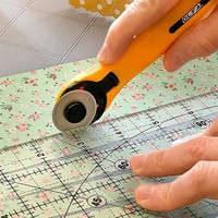 OLFA circulaire bricolage papier tissu couteau de coupe 28mm 45mm 60mm large lame en acier au carbone utilitaire rouleau rotatif coupe plastique