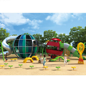 Idées de terrain de jeu Treehouse avec toboggan en spirale et intégration d'arbres pour les stations - Product Image 1
