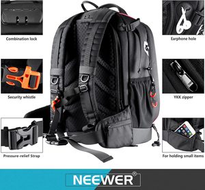 <span class=keywords><strong>Neewer</strong></span> Pro – sac à dos pour appareil photo étanche, antichoc, réglable, rembourré, avec serrure à combinaison antivol pour DSLR - Product Image 4