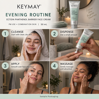 Crème Visage Barrière à l'Ectoïne et au Panthénol Marque Blanche, Hydratante, Apaisante et Nourrissante à la Niacinamide et Vitamine E, Soin de la Peau OEM ODM