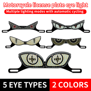 Luz LED de 12V para Matrícula de Motocicleta, Forma de Ojo, 5 Patrones, 2 Colores, Múltiples Modos de Iluminación, Ciclo Automático, Impermeable - Product Image 2