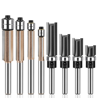 1/4 "tige 30pc jeu de mèches de routeur à bois mèche droite Double roulement coupe fraise perceuse à tête fraisée mèche fendue