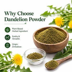 Poudre naturelle de racine et de feuilles de pissenlit — Tisane aux herbes pour le soutien du foie, la digestion et la purification du corps - Product Image 6