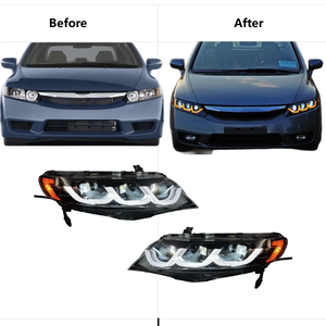 Fari LED Impermeabili MX, Luci Posteriori Modificate, Aggiornamenti Fari per HONDA Civic 2006-2011 - Product Image 6