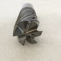 Fraise droite à 5 cannelures pour CNC, fraise à queue en carbure, revêtement TiAlN, OEM/ODM, pour acier au tungstène