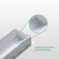 Réservoir de réactifs stérile jetable 25ml 50ml 100ml PS PET à fond en V pour pipette multicanal et cuve à liquide
