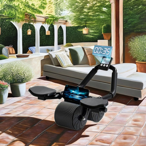 Rodillo abdominal para equipo de gimnasio en casa con temporizador de rodillera con material PP - Product Image 3