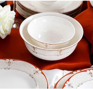 Low Price Wholesale Ceramic Tableware 60-piece <b>Set</b> Plate Bowl Dinner <b>Set</b> - Product Image 4