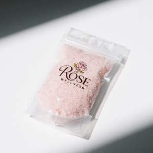 Sachet personnalisé pour sel de bain, finition mate Mylar, pochette autoportante avec ouverture pour accrocher, face transparente pour produits de soin de la peau - Product Image 6