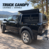 Auvent de camion en alliage d'aluminium robuste, imperméable, pour RAM 2500 6.4FT 2024 et RAM 1500 5.7FT 2018+