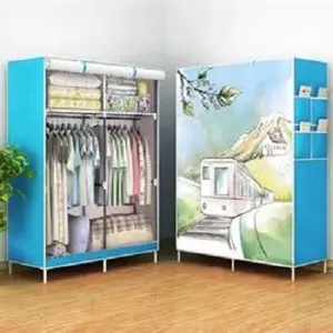 Tủ quần áo di động: để treo quần áo, tủ quần áo di động và tủ quần áo bằng vải, tủ vải không dệt có thể gập lại