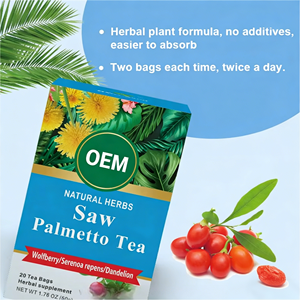 Tisane de Palmier Nain OEM pour Hommes – Soutient la Santé de la Prostate et Urinaire – Certifiée GMP – 20 Sachets de Thé de 2,5g Chacun – Boîte de 50g - Product Image 5