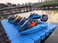 Bateau de karting électrique pour adultes, surf aquatique, 52 kWh, 18 kW, 75 Ah, mini moto aquatique, bateau rapide, petit bateau électrique pour la pêche