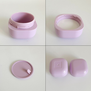 30g 50g 20g kare mavi beyaz mor yeşil çift duvar kozmetik kavanozlar için kapaklı krem losyon göz farı - Product Image 6