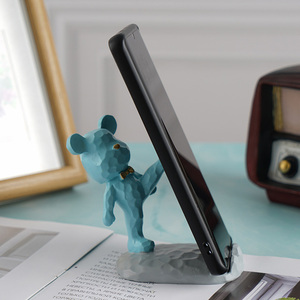 Support <span class=keywords><strong>de</strong></span> téléphone portable personnalisé créatif en résine pour astronaute, <span class=keywords><strong>figurine</strong></span> d'animal d'astronaute, ours mignon, support <span class=keywords><strong>de</strong></span> téléphone portable décoratif - Product Image 2