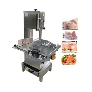 Commercial Electric Frozen Chicken Fish Beef Mutton Meat Steak Meat Cutting Bone Saw Cutter Machine
