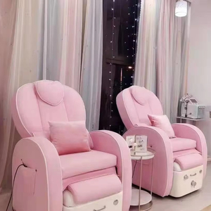 Sillón de Spa para Salón de Uñas, Modelo Celebrity, Individual, Reclinable, Eléctrico, con Terapia y Masaje para Pies, con Bañera para Pies - Product Image 1