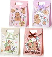 Capybara Goodies Süßigkeiten-Tüten Niedliche Capybara-Party-Geschenktüten Biologisch Abbaubare Umweltfreundliche Kraftpapier-Geschenktüten mit Individuellem Logo CMYK