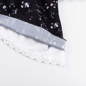 <span class=keywords><strong>Dropshipping</strong></span> Femmes Romantique Rétro <span class=keywords><strong>Boutique</strong></span> Française Mini Robe A-ligne Col en Dentelle Florale Sexy Manches Longues Casual Plain Dyed - Product Image 6