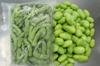 Légumes surgelés IQF, edamame salés ou non pelés, graines de soja