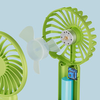 Ventilateur portatif à commande simple, léger, 500mah, petit ventilateur de refroidissement pour la maison, le bureau et l'extérieur