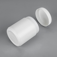 Bouteille de complément alimentaire en HDPE blanc de qualité alimentaire, fabriquée en Chine, 400 ml, 500 ml, pot en HDPE pour compléments alimentaires et flacon de médicaments pour capsules de vitamines