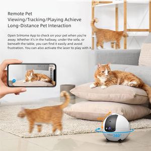 Neuer Bestseller: Plastik-Haustier-KI-Spielzeugroboter für Katzen mit PIR-Sensor, Nachtsichtkamera und Ganzhaus-Funktion - Product Image 5