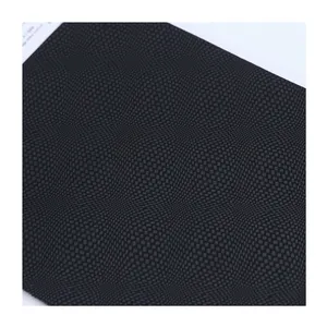 Hot Selling Product Emboss Pattern Woven Coagulated Material PU Synthetic Leather for Making Shoe Upper