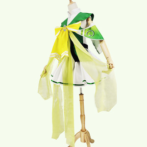 Da Qiao Guardian Power Cosplay Costume Women Green Anime Game Role Play Outfit Wig Set Summer 2020 - Product Image 4