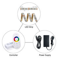 Bande LED SMD 5050 DC24V Rgbw 4 en 1 CRI 80 90 95 Bande LED blanche chaude 5m DC 12V Bande LED flexible étanche Rgbww