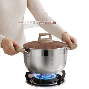 304 Stainless Steel <b>Soup</b> <b>Pot</b> Thickened Dual Layer Non Stick For Steaming Cooking Household Use - Product Image 2
