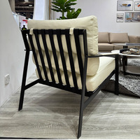 Fauteuil d'appoint moderne en cuir PU noir, livraison gratuite aux États-Unis, fauteuil de salon ergonomique inclinable avec coussin résistant aux rayures et pieds robustes