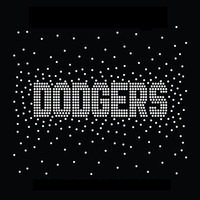 Transferts thermocollants personnalisés en strass pour t-shirt, motif chat Dodger, logo sportif imprimé, Los Angeles LA